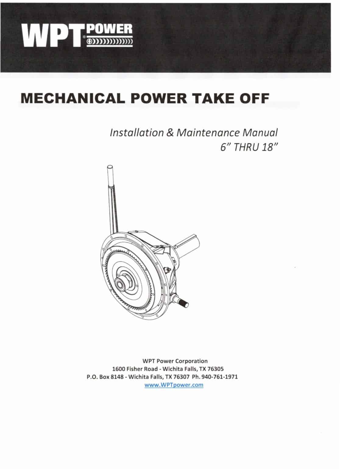 WPT Installation & Maintenance Manual